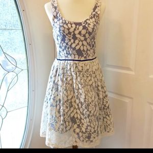 Nwt - Anthropologie blue lace dress
